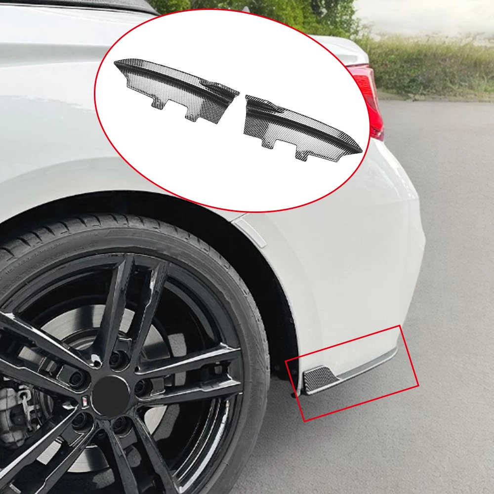 

Car Rear Bumper Strip Lip Spoiler Diffuser Splitter Scratch Protector for BMW 2 Series F22 F23 M Sport 2015 2016 2017 2018 2019