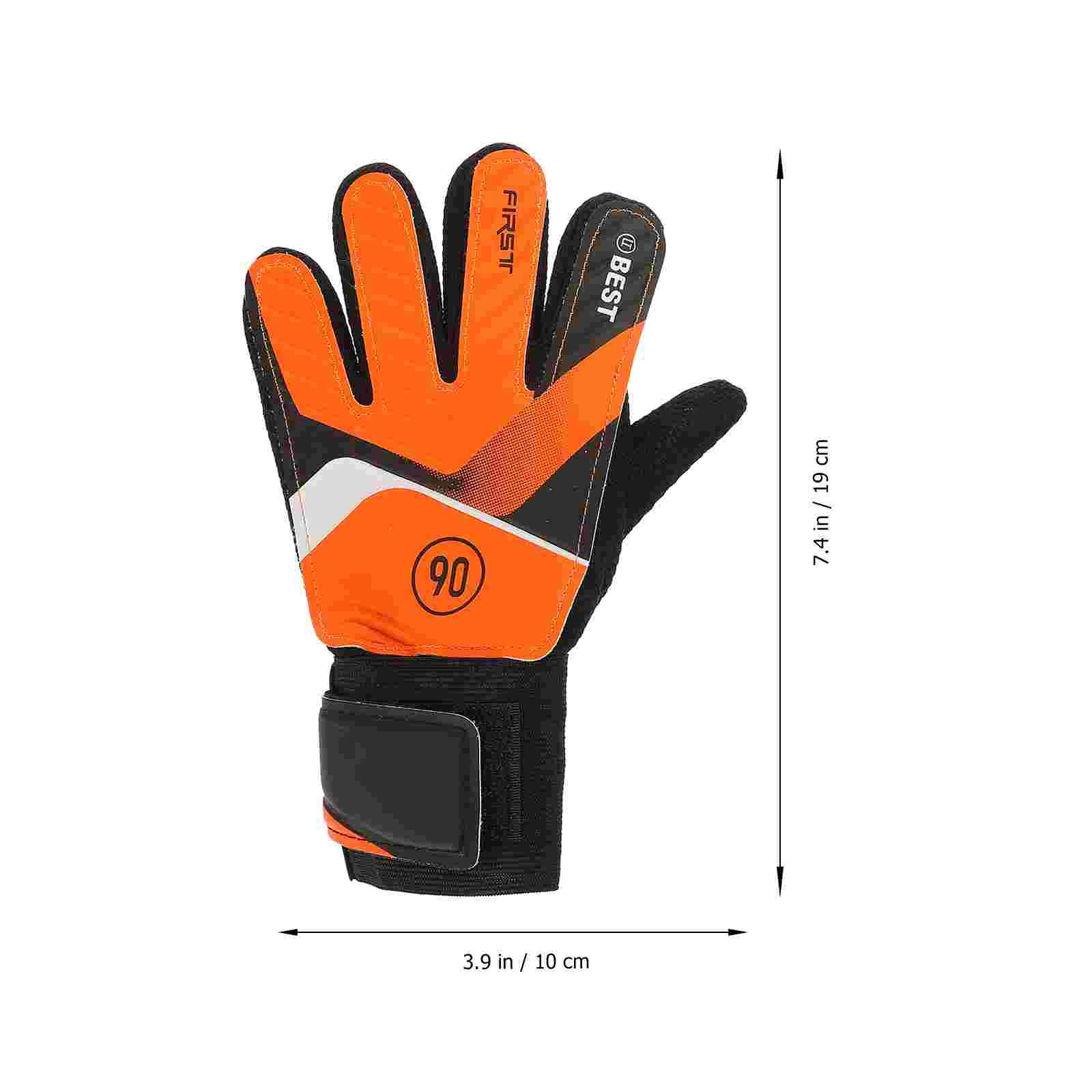 Football Goalkeeper Gloves Latex Anti-collision (green #5) Wear-resisting Soccer Non-slip Goaltenders Training Pu Boy