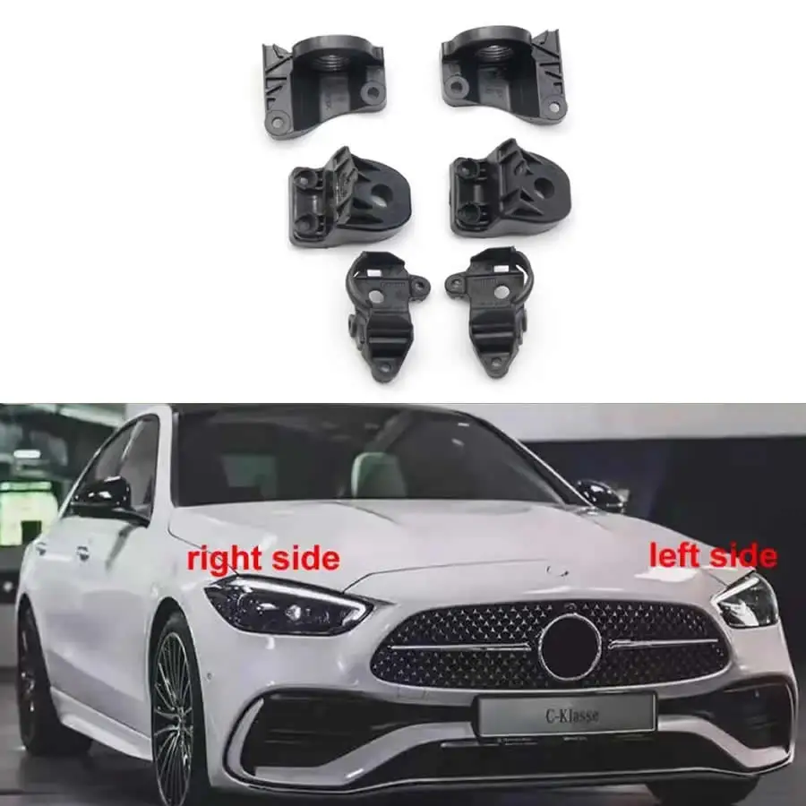 

For Benz C-Class W206 C260L 2021-2023 Replacement Headlight Repair Kit Bracket Repair Parts Paw Black Plastic Feet Fixed