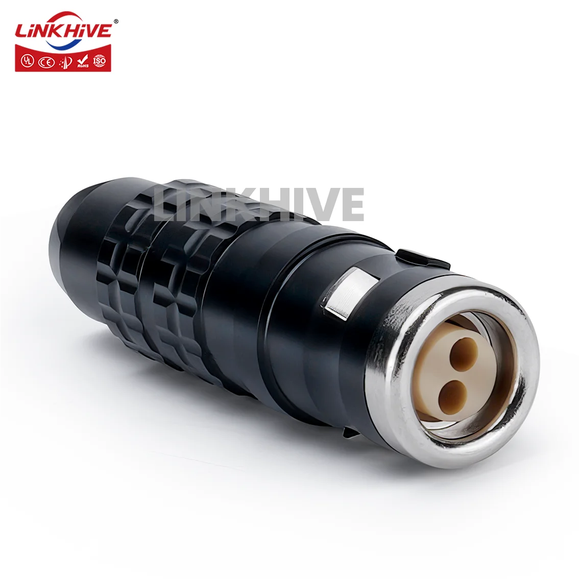 Compatible with ODU MINI SNAP Series K S1/S2 Plug K1/K2 In Line Socket 1K 2 Pin Crimp Contacts Push-pull Self-latching Connector