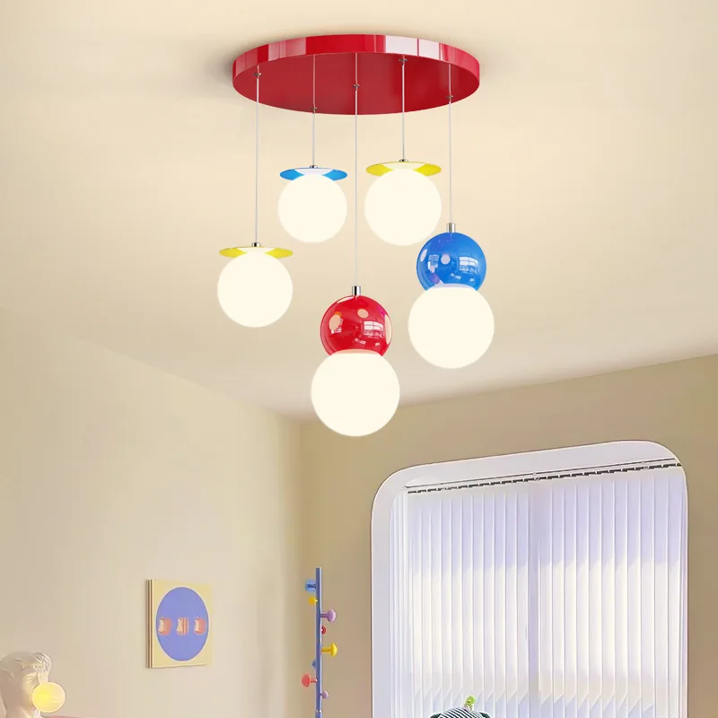 Nordic Cream Styles Bedroom/Children Room Acrylic LED Pendant Lights Designer Creative Interior Household Decoration Luminaires
