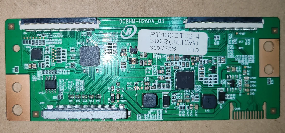 

PT430CT02-4 JEIDA FHD DCHM-H260A_03 LED TV logic board T-Con, tested well, physical photo taken