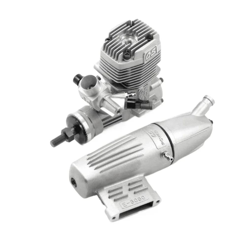 MAX-35AX Methanol Two Stroke Engine Micro Engine Side Exhaust for Remote Controlled Fixed-wing Aircraft Metal Engine Model