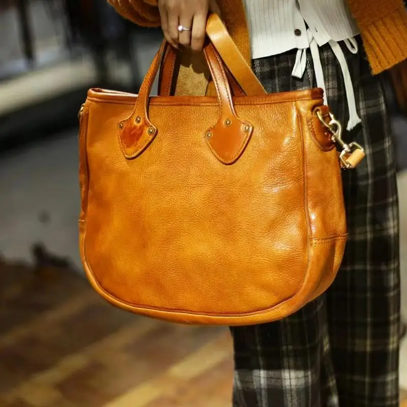 Einfache mode luxus erste schicht rindsleder männer aktentasche laptop handtasche lässig handgemachte echtes leder arbeit umhängetasche