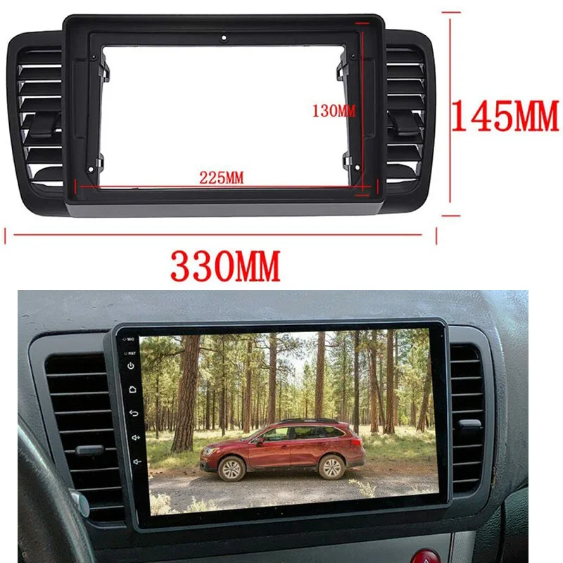 

9 дюймовая рамка для автомобильной радиопанели для Subaru Legacy Outback 2004-2006, автомобильный радиоприемник, монтажный комплект, DVD GPS Mp5 пластиковая панель