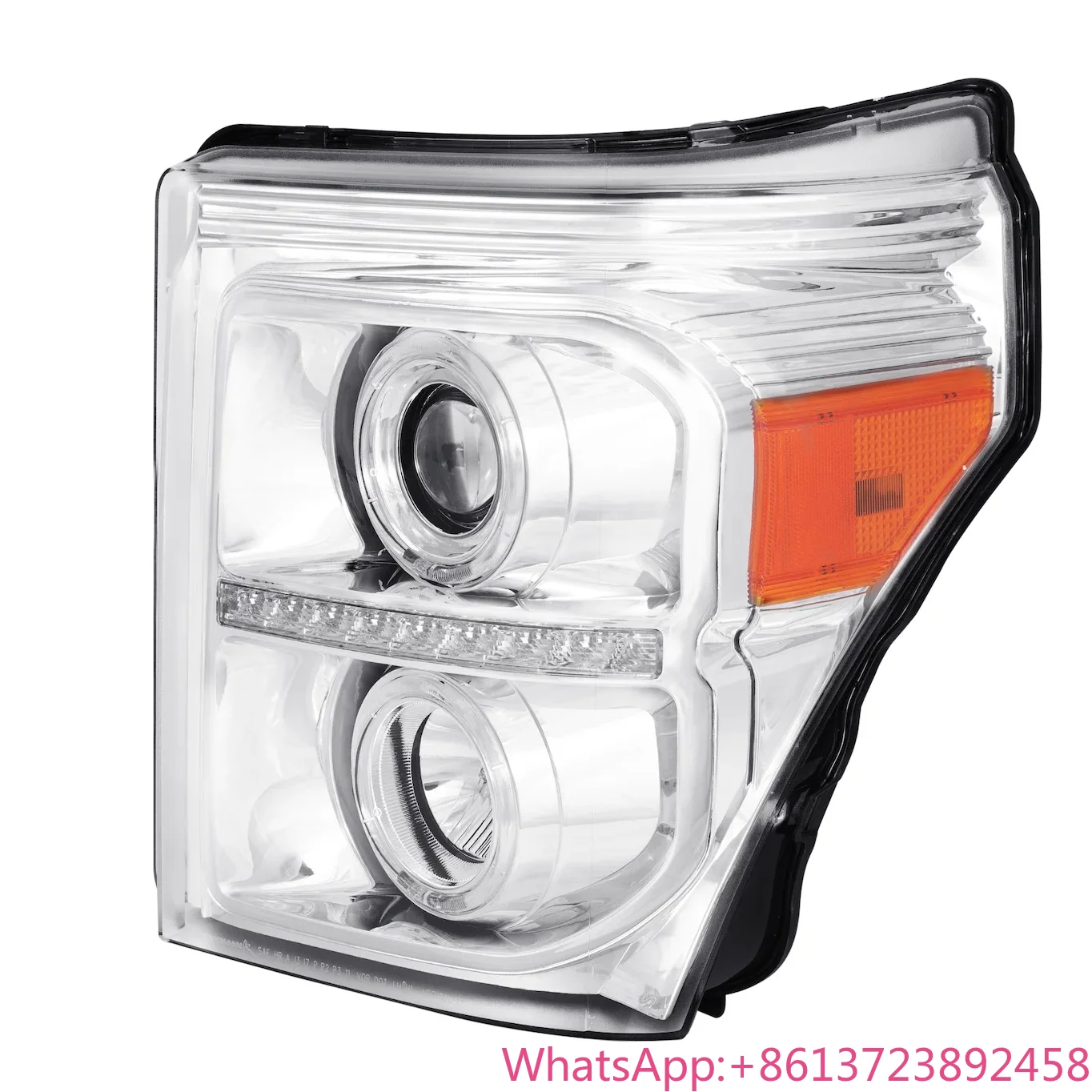 

Hot-selling Dual Halo Projector Headlights w/ LED Turn Signal Lights FOR 2011-2016 Ford F250 F350 F450 F550(Chromed /Clear)