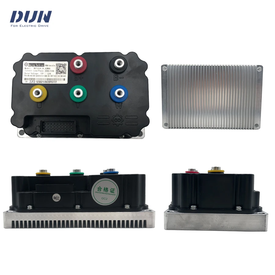 Fardriver ND72530 530A PMSM DC Motor Controller with DKD Speedometer,Accelerator Throttle