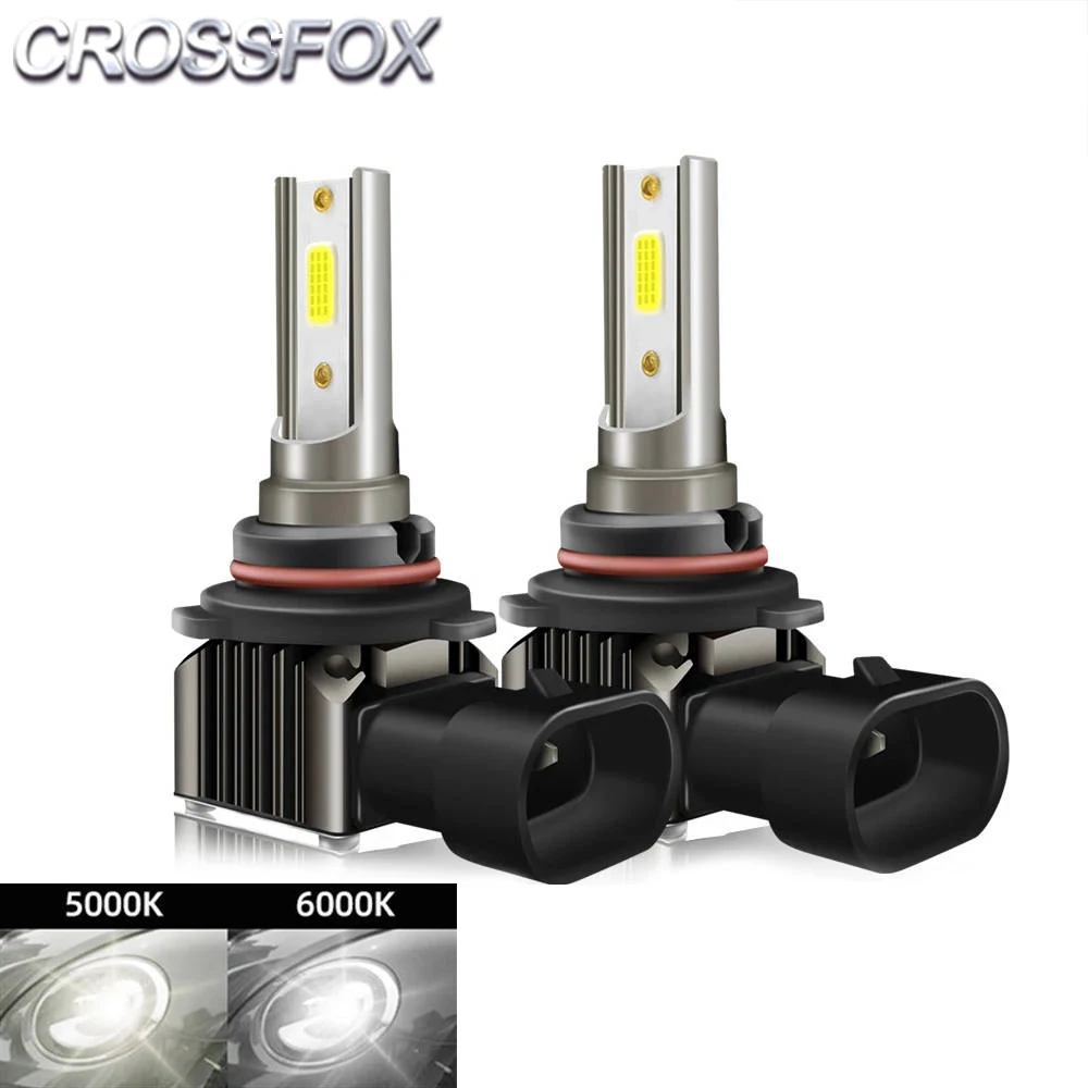 CROSSFOX 2Pcs Auto LED Scheinwerfer Lampen H8 H9 H11 H7 60W 12000LM 9005 HB3 9006 HB4 5000K 6000K Auto Nebel Licht 12V LED Lampe Ampulle