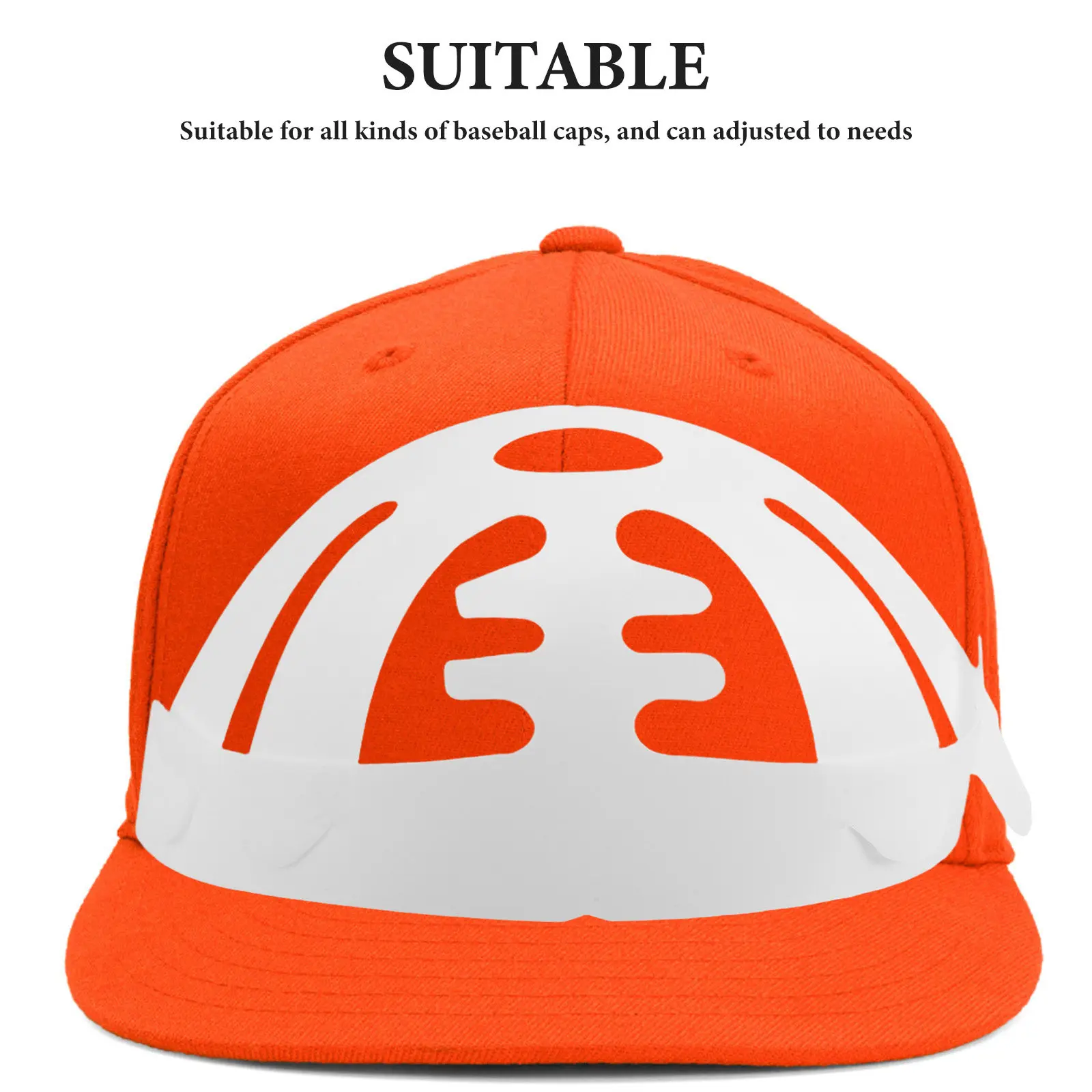 25Pcs Baseball Cap Insert Supports Plastic Hat Brim Shapers for Shape Preservation Hat Support Pad Breathable Comfort