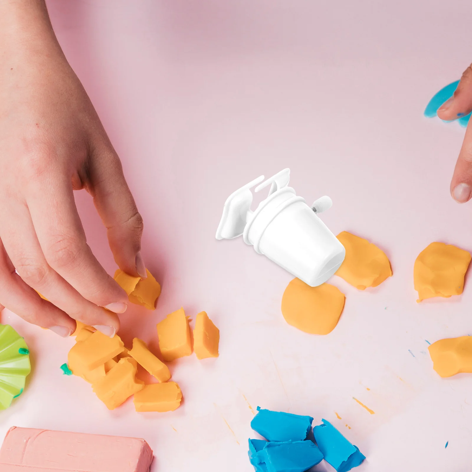 กลไกนาฬิกาพลาสติก 6 ชิ้น สำหรับงาน DIY อะไหล่ขนาดเล็ก กลไกทดแทน ชิ้นส่วนขนาดกะทัดรัด สำหรับงานปั้นดินเหนียว ซ่อมแซม งานฝีมือ DIY