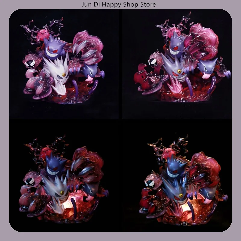 

29cm Gengar Family Glow Version Anime Figure Model Statue Collection Desktop Decoration Ornament Toys Gifts