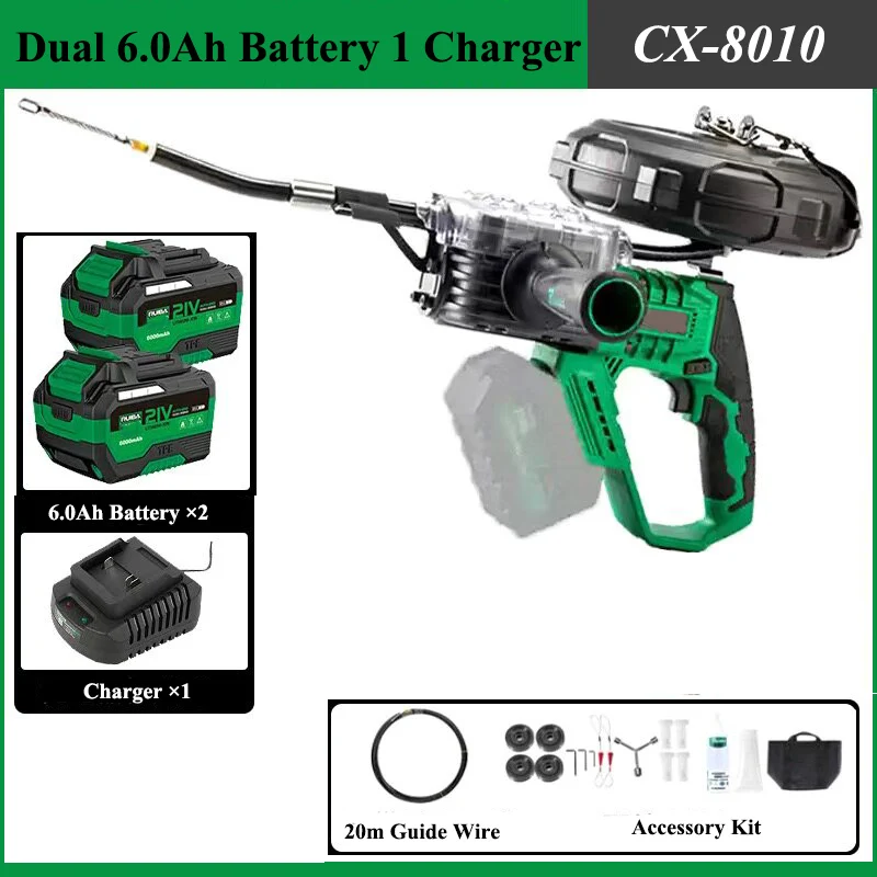 Brushless Electric Cable Puller Through Wall Wire Threader Automatic Wire Pulling Machine for Construction & Home Wiring