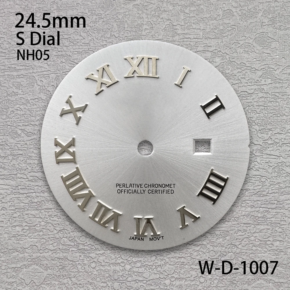 S Logo Roman Sunburst 28.5mm NH05 Dial Suitable For NH05 Movement Ladies High Quality ﻿Watch Modification Accessories