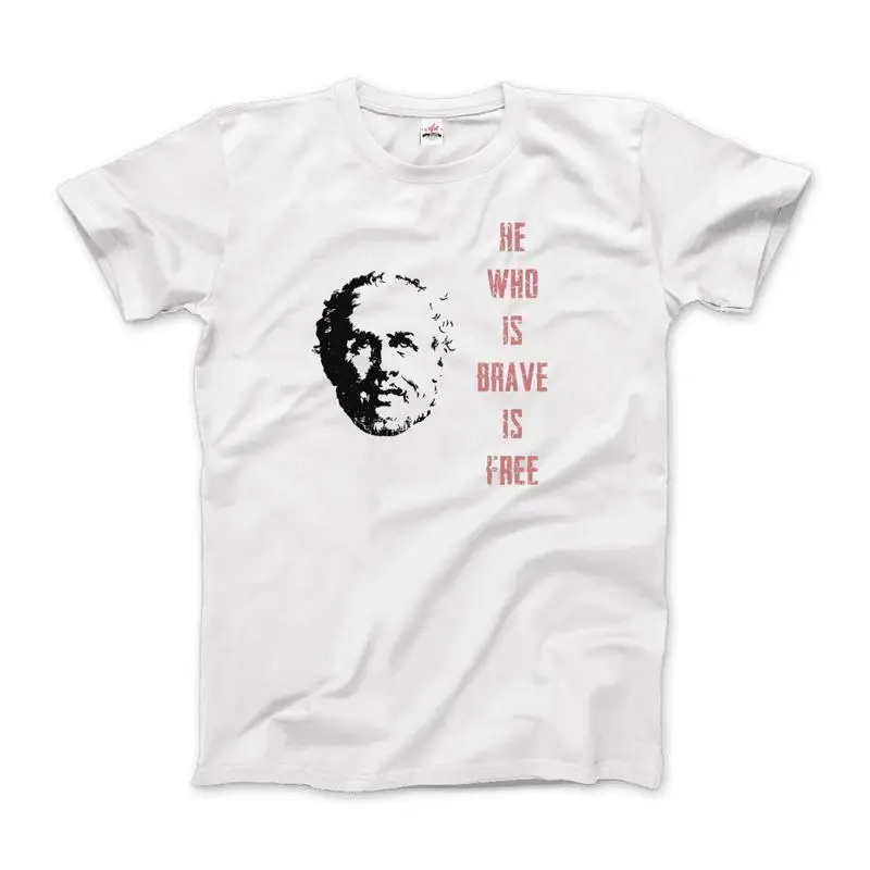 Seneca Famous Stoic Quote He Who Is Brave Free T Shirt