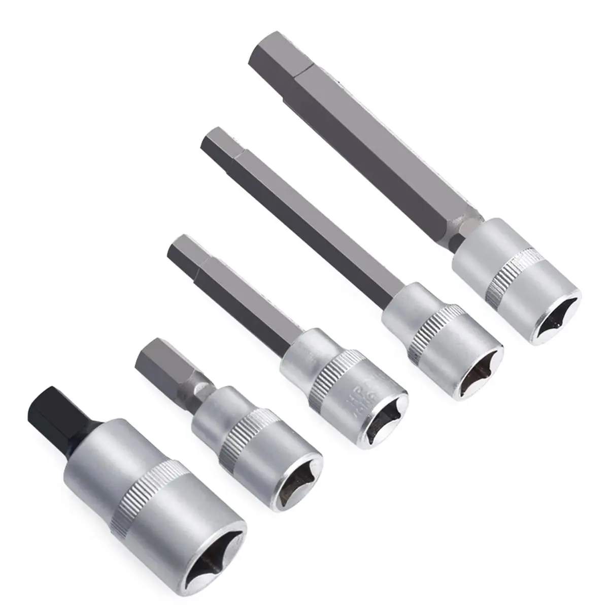 Steel 17 Pcs Socket Set with Chrome Plating and Heat Treated Steel 102mm