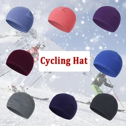 Warm Winter Outdoor Cycling Fleece Caps For Men Skull Cap Thick Windproof Hiking Ski Caps Beanie Caps Cold Protection