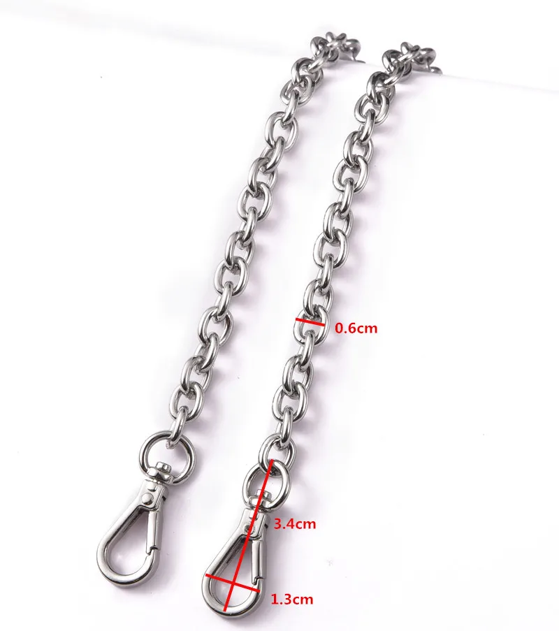 6mm Metal Bag Chain Handbag Strap Replacment Crossbody Underarm Shoulder Bag Belts Chains Accessories  4 Sizes For Length Choice