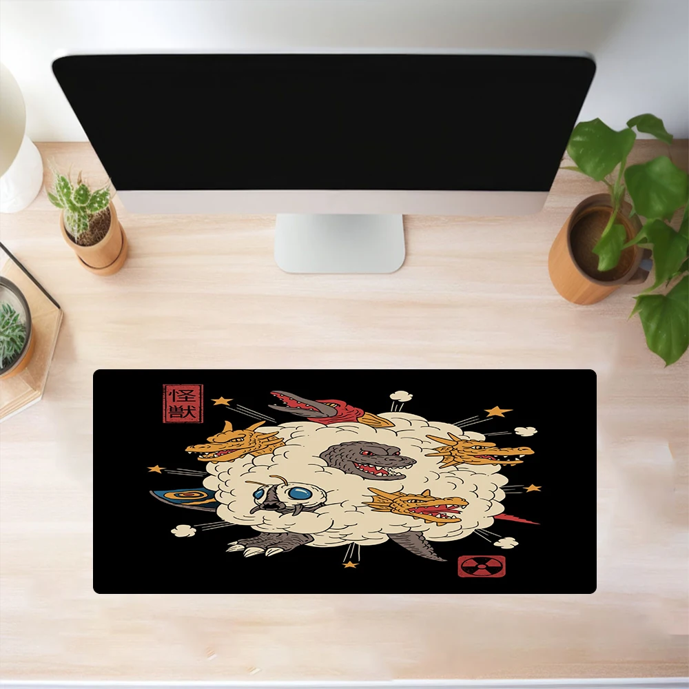 Samurai Cat Mouse Pads Gaming Mousepad Gamer Mouse Mat Mousepads XXL 90x40cm for Computer Keyboard Mats Desk Pad
