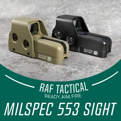 553 SU-231/PEQ MIL SPEC Marings Holographic Sight Red And Green Dot Replica With ARMS QD Mount For Airsoft Tactical  Full Marks