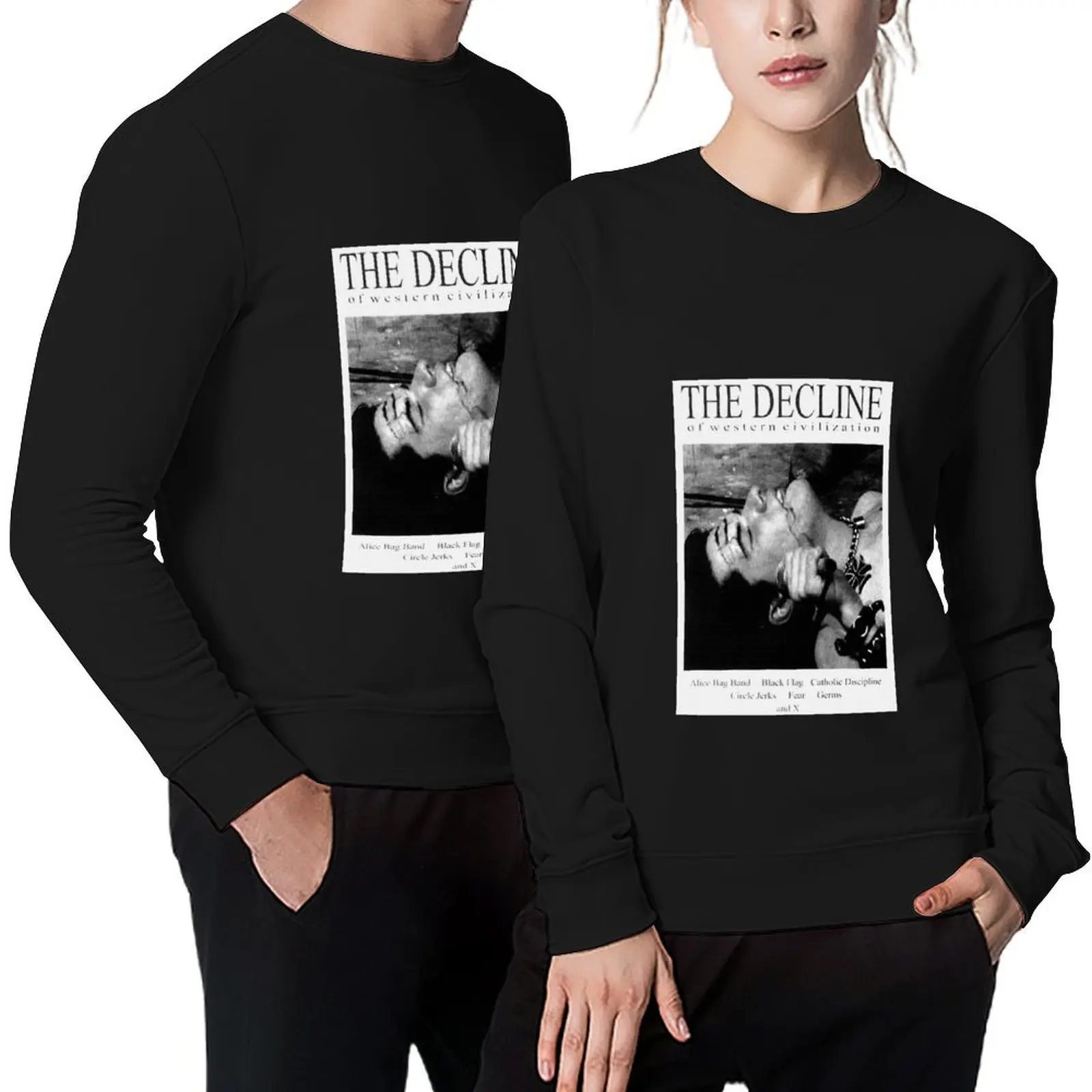 

The Decline of Western Civilization Poster Pullover men's clothing clothes for men men's coat hooded sweatshirts