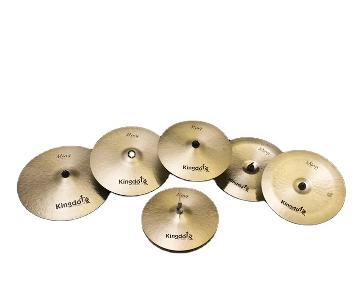

Ming Series Wholesale Portable High Quality Performance B20 Four Pieces Cymbals Set For Drum 14"Hihat 16"Crash 20"Ride