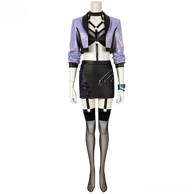 LOL KDA Evelynn Cosplay Costume S10 Performance Outfit Game Cosplay Women Halloween Party Dress High Quality Custom Love Live