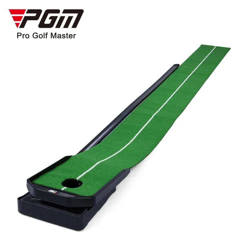 PGM TL039 Garden Mini Golf Swing Course Trainer Enhanced Training Automatic Ball Return Golf Putting Mat for Golf Training Aids