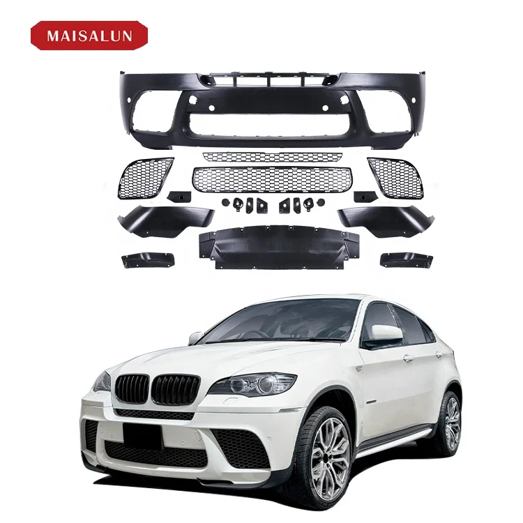 Plastic Material MP Style Front Bumper for BMW X6 E71 2007-2014 Front Bumper Accessories Bodykit