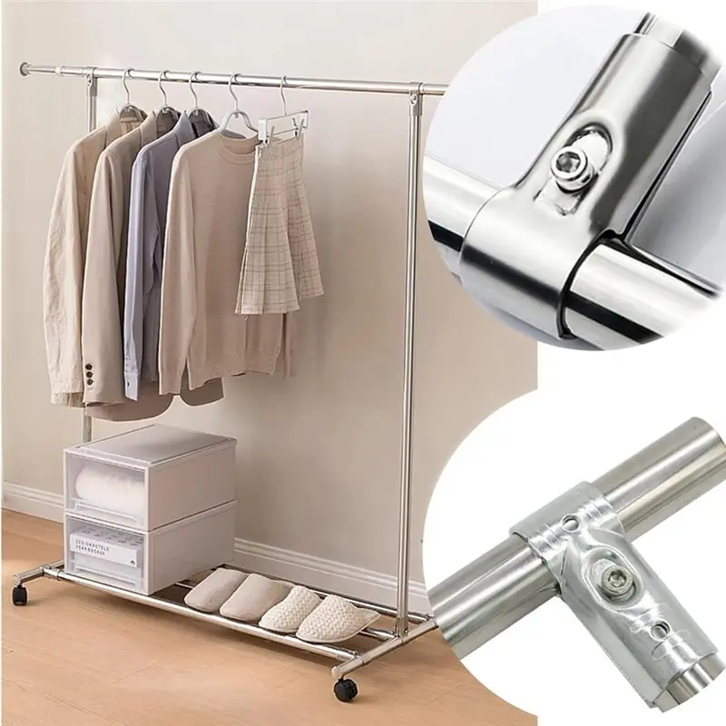 CYCLI-Set T الأنابيب المشبك موصل ل 1In جولة أنبوب المناسب عدة (10 قطع)، سلسلة ربط سياج، الكربون الصلب المحملة المشابك