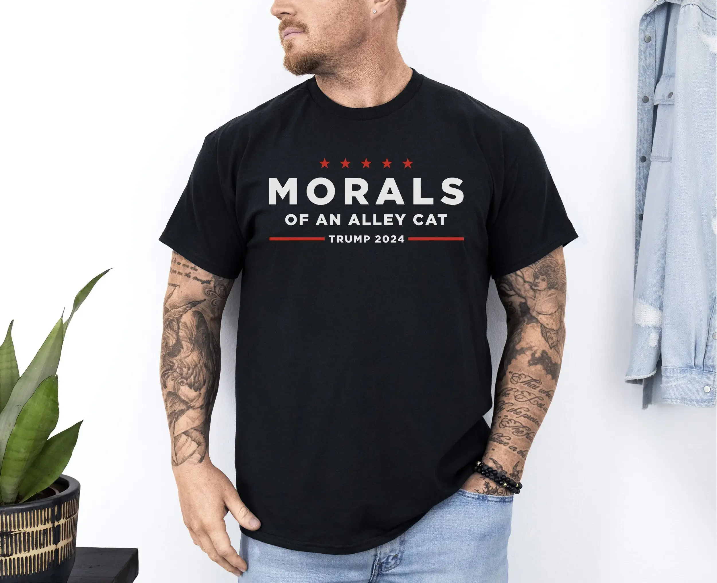 Morals Of An Alley Cat T Shirt Funny Political Joe Biden Anti Trump Election Democrat Presidential Debate