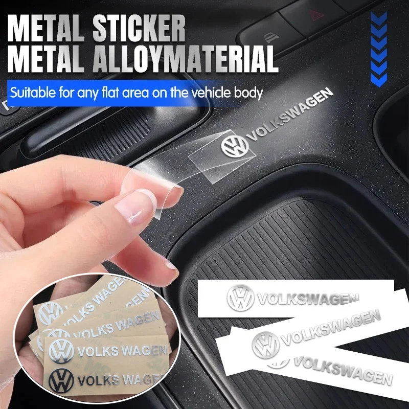 Car metal creative stickers For VW Volkwagen GOLF Touran TSI TDI Beetle Scirocco Bora MK4 MK6 MK5 MK7 GTI Touareg Polo Jetta