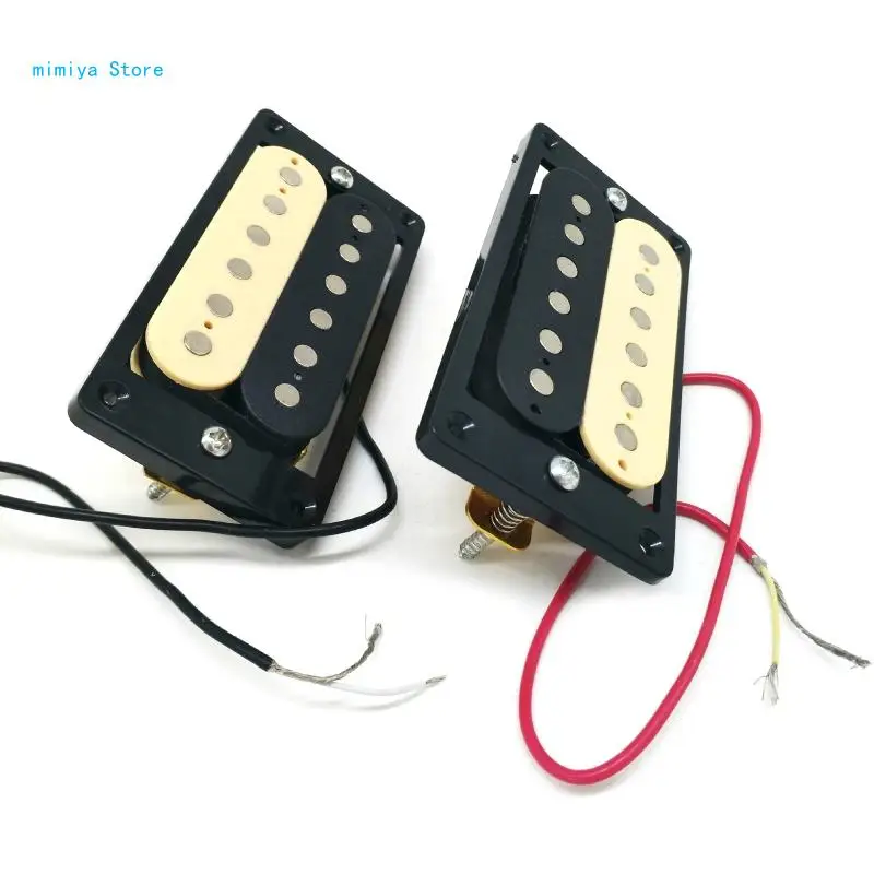 

pipi Guitar Humbucker Pickup Set of 2 Dual Coil Pickups for Guitar Parts