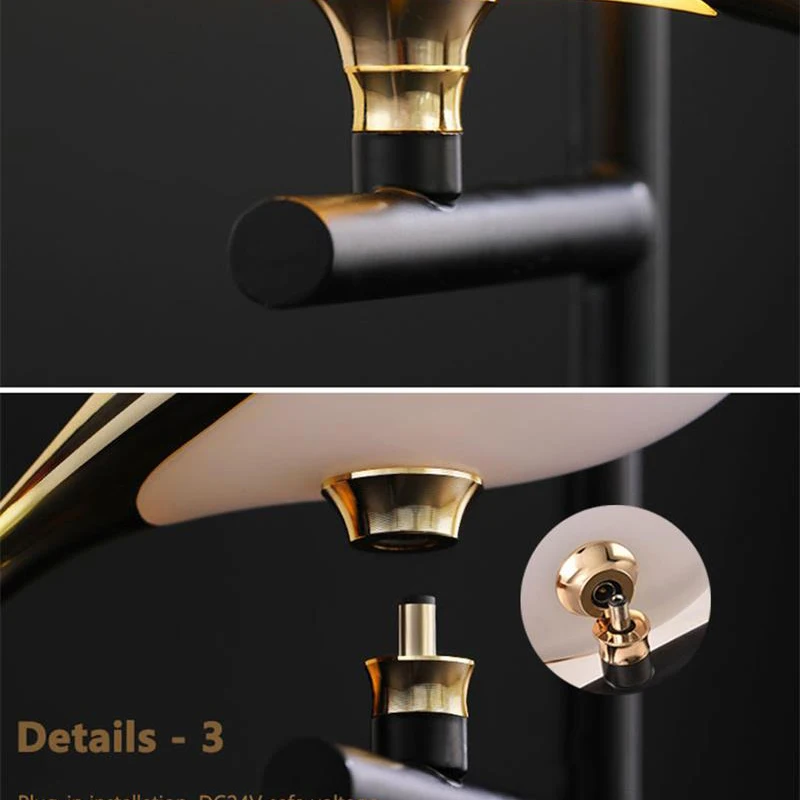 داخلي العقعق الطيور اللمس التبديل أضواء الجدار LED لغرفة النوم بجانب السرير الشمال 360 °   مصابيح Wlal LED قابلة للدوران، إضاءة شمعدان جداري