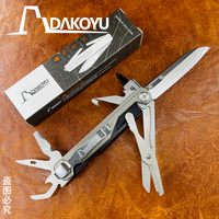 Dakoyu 18/19 in 1 Folding Multitool Multi-functional Combination Tool Folding Scissors EDC Outdoor Equipment