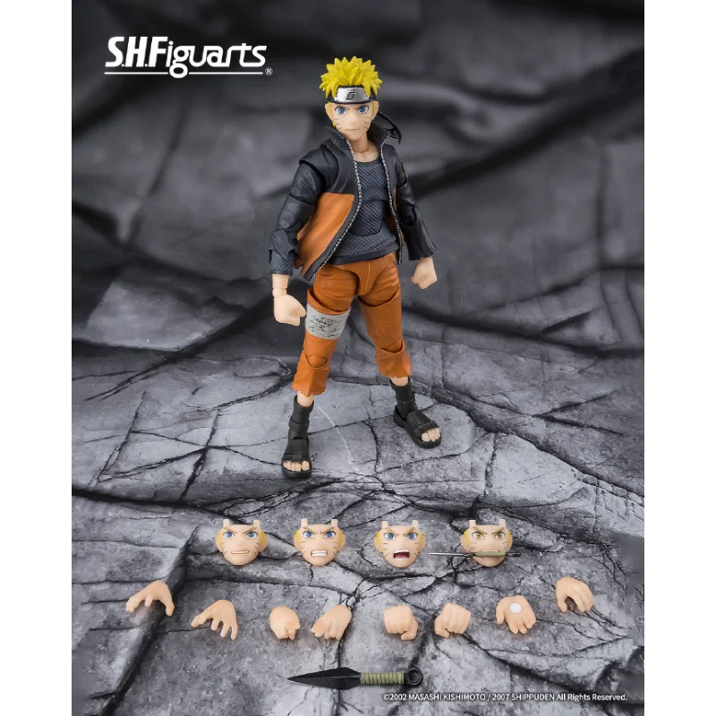 En stock, Figura de Acción Coleccionable Bandai Naruto SHF Uzumaki Naruto, Modelo que Conecta el Poder de Innumerosas Emociones, Regalo