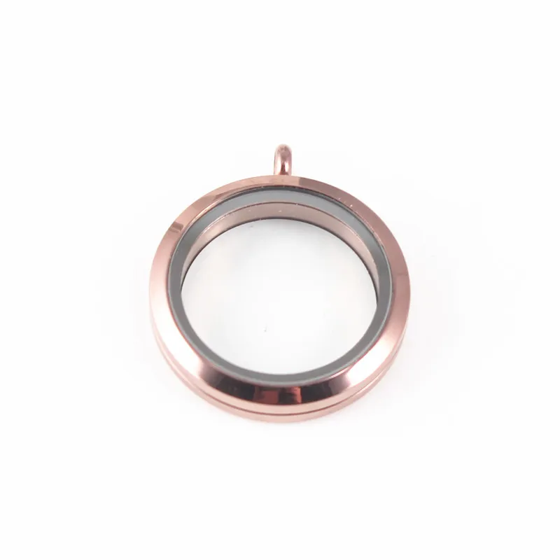 38mm 5 Colors Stainless Steel Round Glass loating Relicario Coin Holder Locket Pendant Women Necklaces Diy Hip Hop Jewelry Gifts