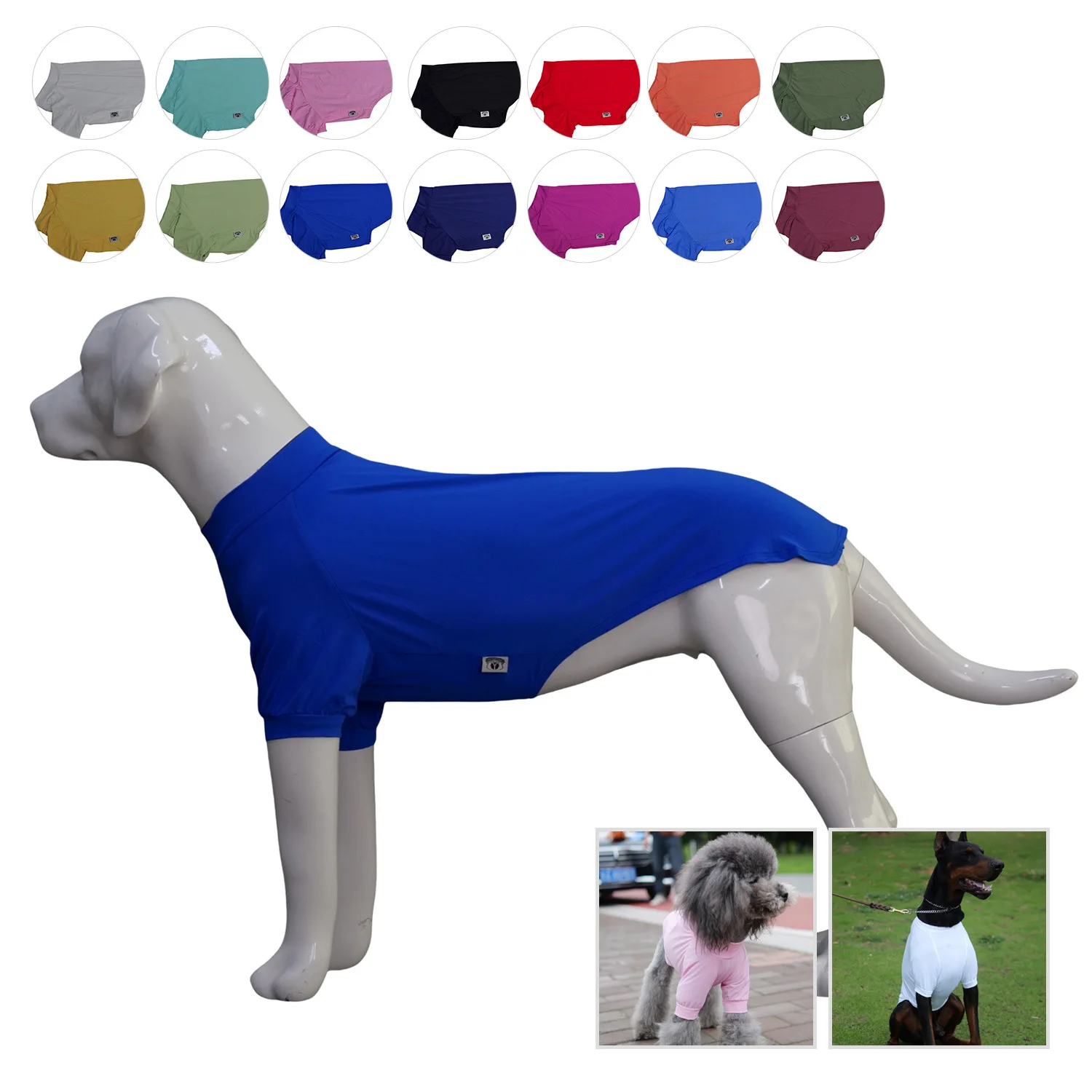 

Pet T-Shirt Dog Clothes Cooling T-Shirt Spring Summer Style All Sizes Sports T-Shirt Sun Protection Heat Dissipation