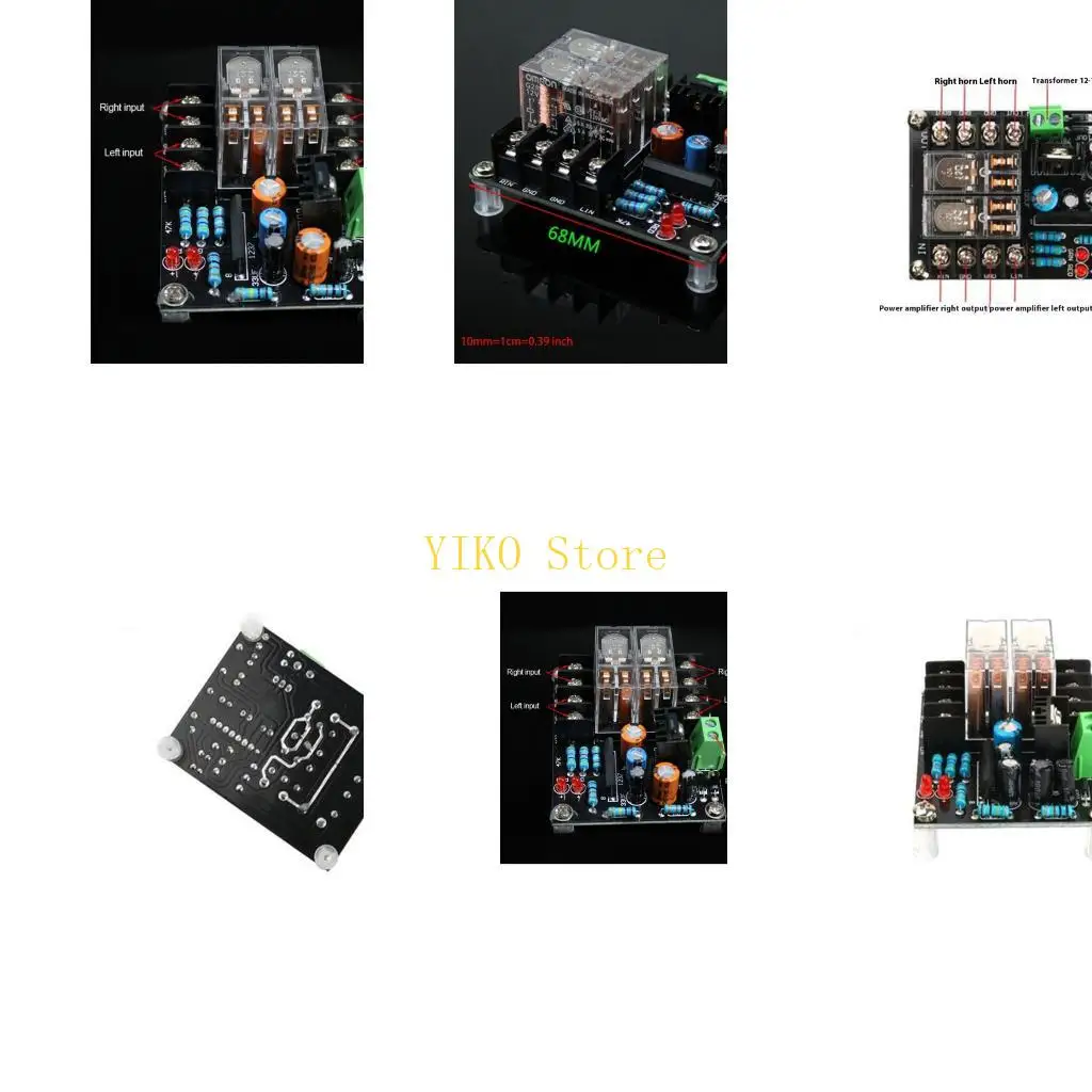 K32C Independent Power Relays Protections Board UPC1237 For Auditory Speakers With LED Working Indication AC12-18V