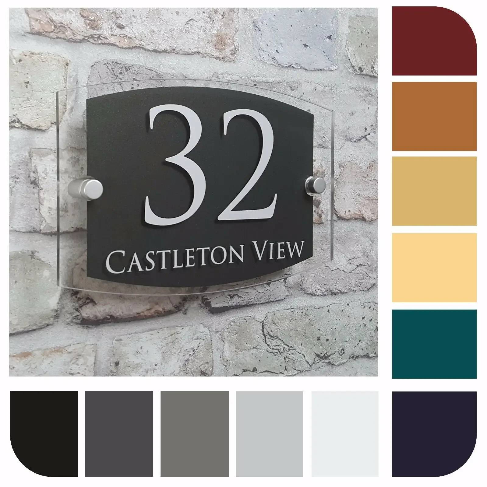 

Индивидуальный современный номер дома, адресная табличка на дверь, имя недвижимости, уличная табличка, акриловая