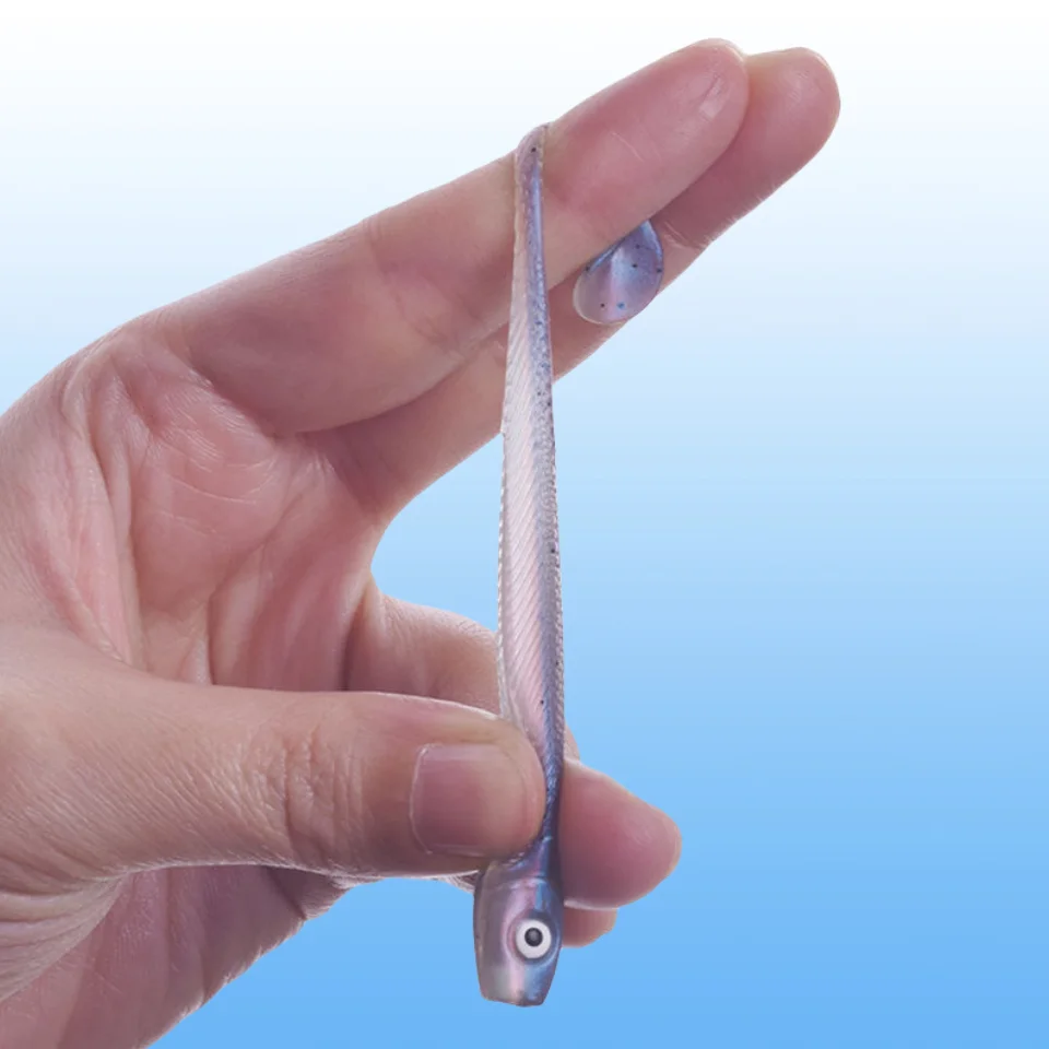 MUKUN 10 Stück 60 mm 2 g weiche Köder Köder Angelköder Leurre Shad Doppelfarbiger Silikonköder T-Schwanz – Detail 4