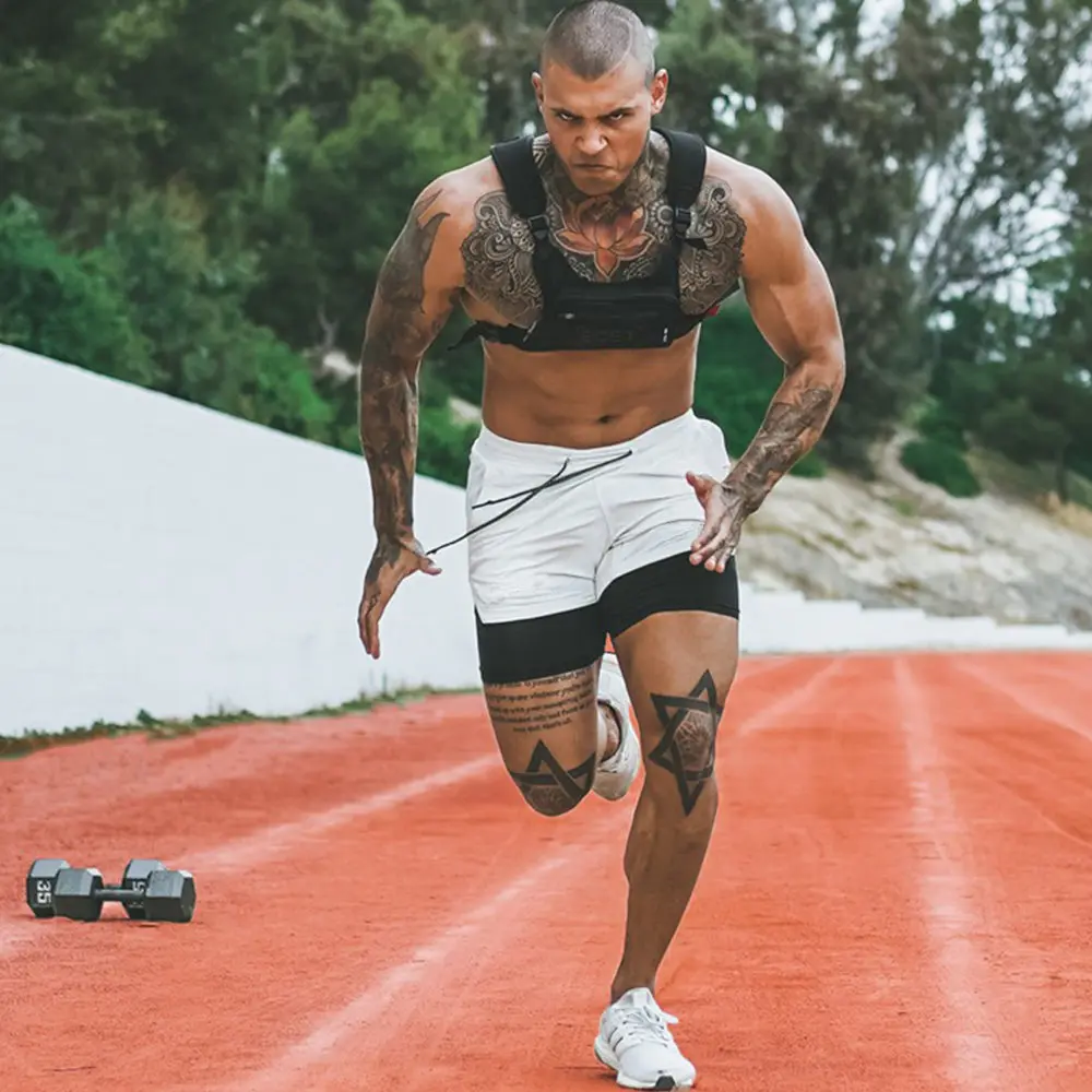 

Camo Running Shorts Men Gym Sports Shorts 2 in 1 Quick Dry Workout Training Gym Fitness Jogging Short Pants Summer Men Shorts