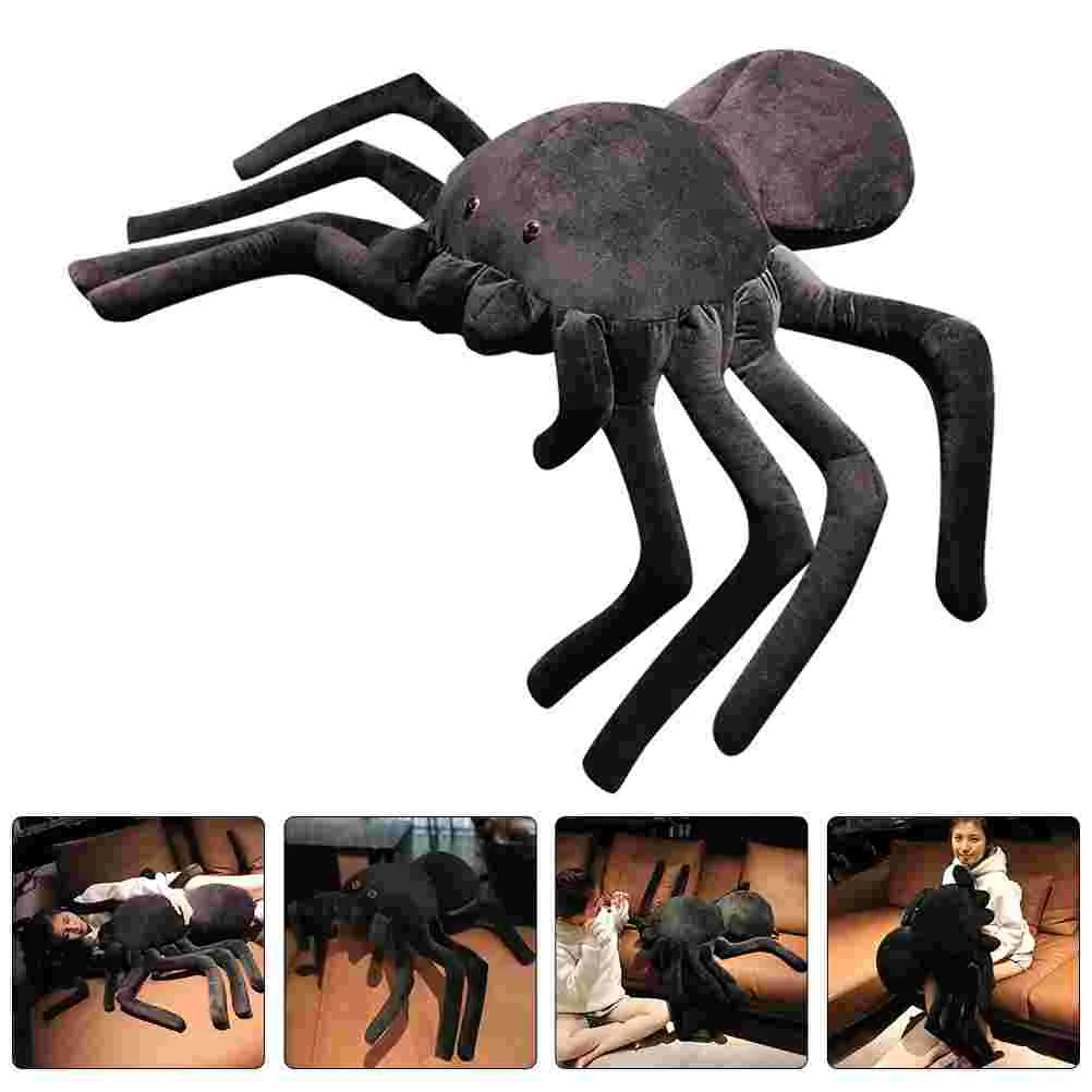 

Baby Dolls Spider Plush Toy Stuffed Giant Animal Animals for Boys Black Pp Cotton