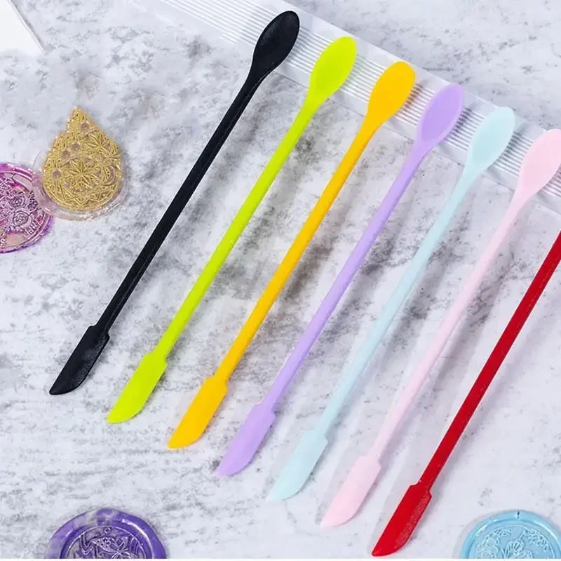 Silicone Stir Sticks DIY Jewelry Making Tools Epoxy Resin Glue Pigment Mixing Tools Stirring Rods Easy To Clean Epoxy Resin Tool