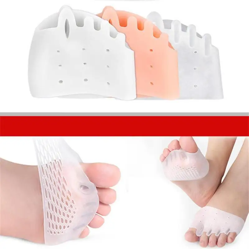 2 Comfortable Silicone Front Foot Pads for Foot Health and Bunion Relief, Perfect for outdoors and Home Use