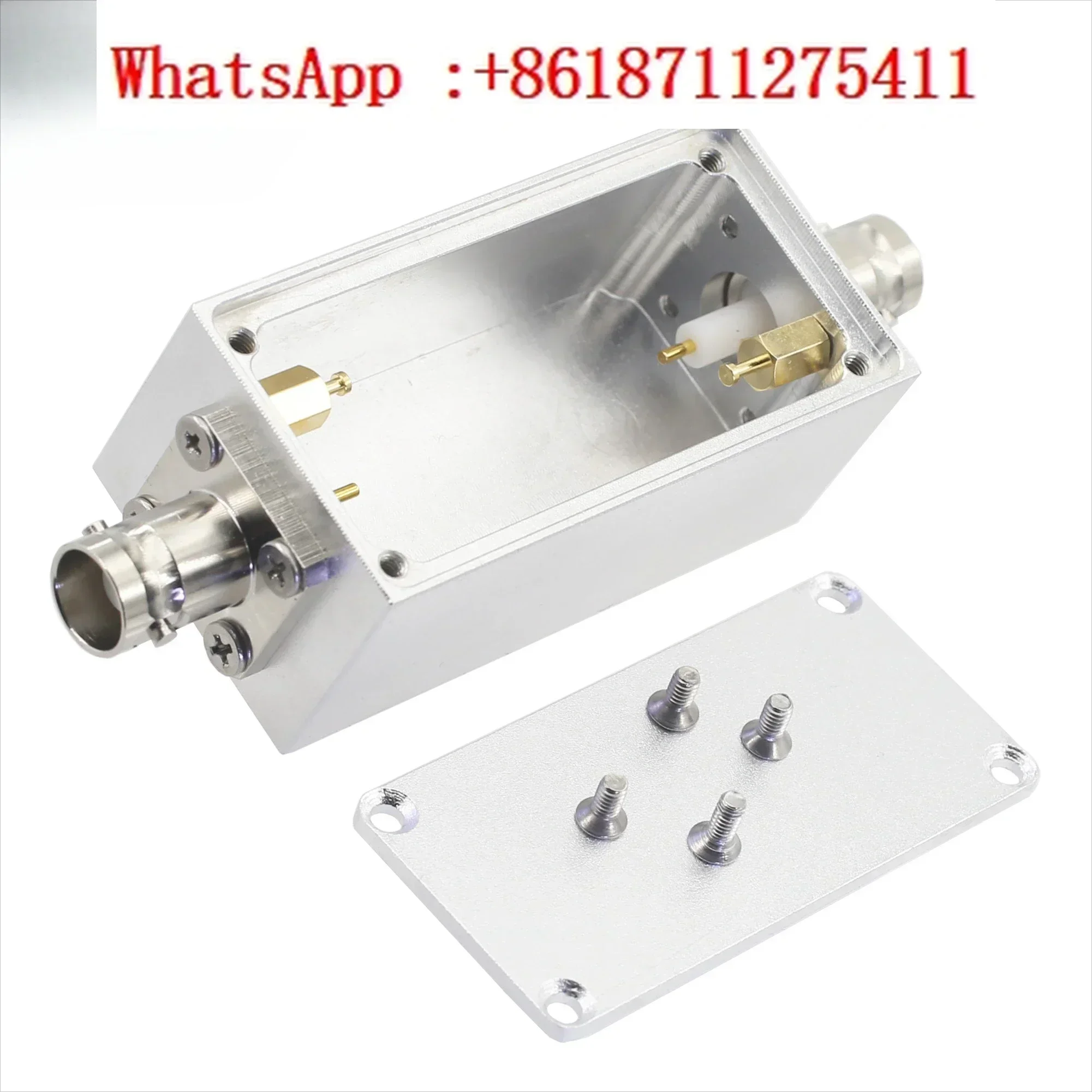 AL2390 coaxial BNC mother to mother shielded aluminum box Al Box F-F impedance matching bandpass filter DIY shell