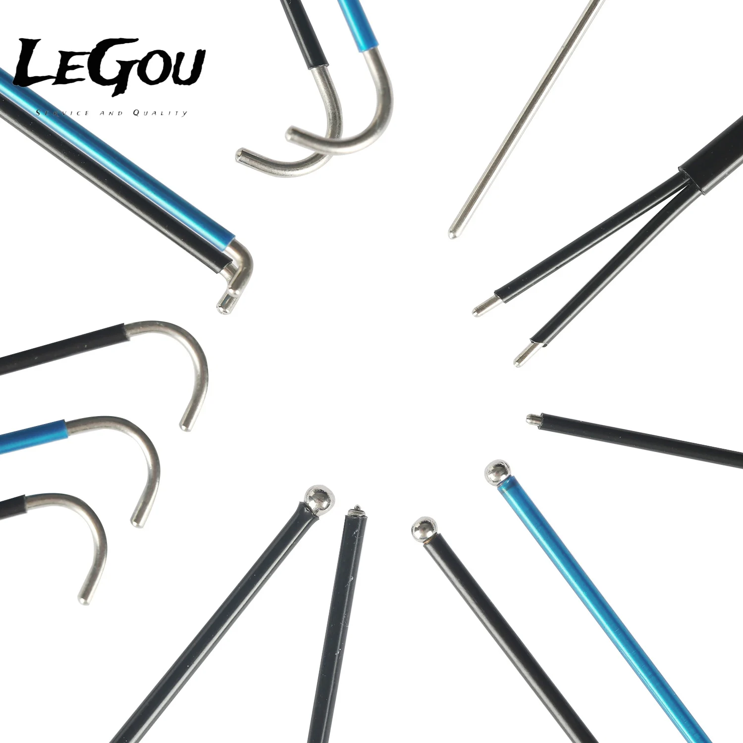 LeGou Professional IONM Hospital Use Disposable Medical Double Hook Nerve Stimulator Locating Probes