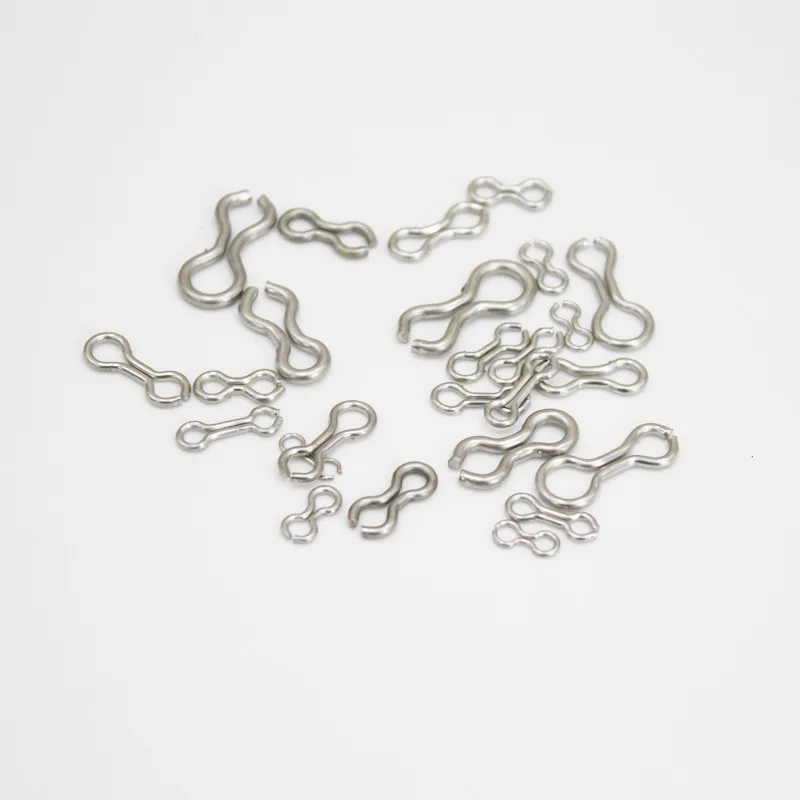 1000pcs Stainless Steel Carp Splay Rings Swivel Buckle Lure Leader Sinker Eyes Connector Fishing Gear Tackle Accessories Pesca
