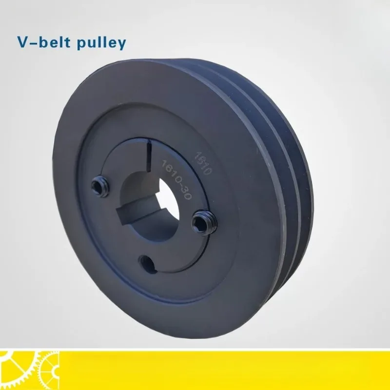 Taper Lock V Belt Pulley, SPZ SPA SPB Double Groove Sheave for Mechanical Transmission Equipment