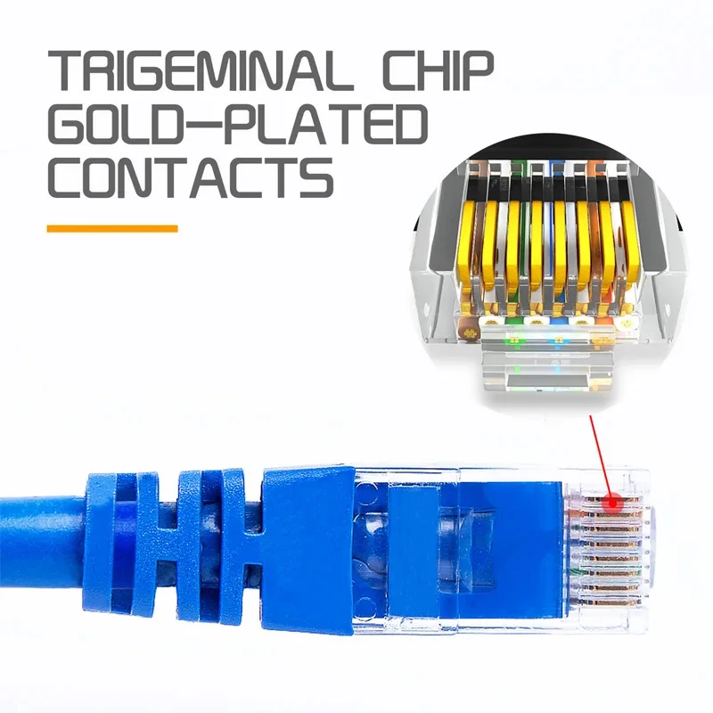 كابل الإنترنت RJ45 كابل إيثرنت تصحيح أسلاك LAN الخارجية اتصال كابل إيثرنت للكمبيوتر الشخصي