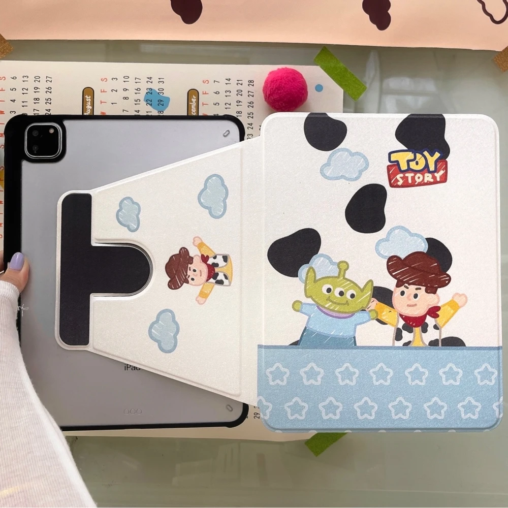 

Rotate Case for iPad 11 2025 with Pencil Holder Stand Cover for iPad 10th 9 8 7 6 5 Gen Air Pro11 2024 10.2 10.5 10.9 9.7 Mini6